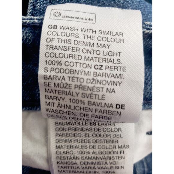 & Other Stories High Rise Flared Pintuck Jeans 100% Cotton Size 6 - Picture 9 of 9